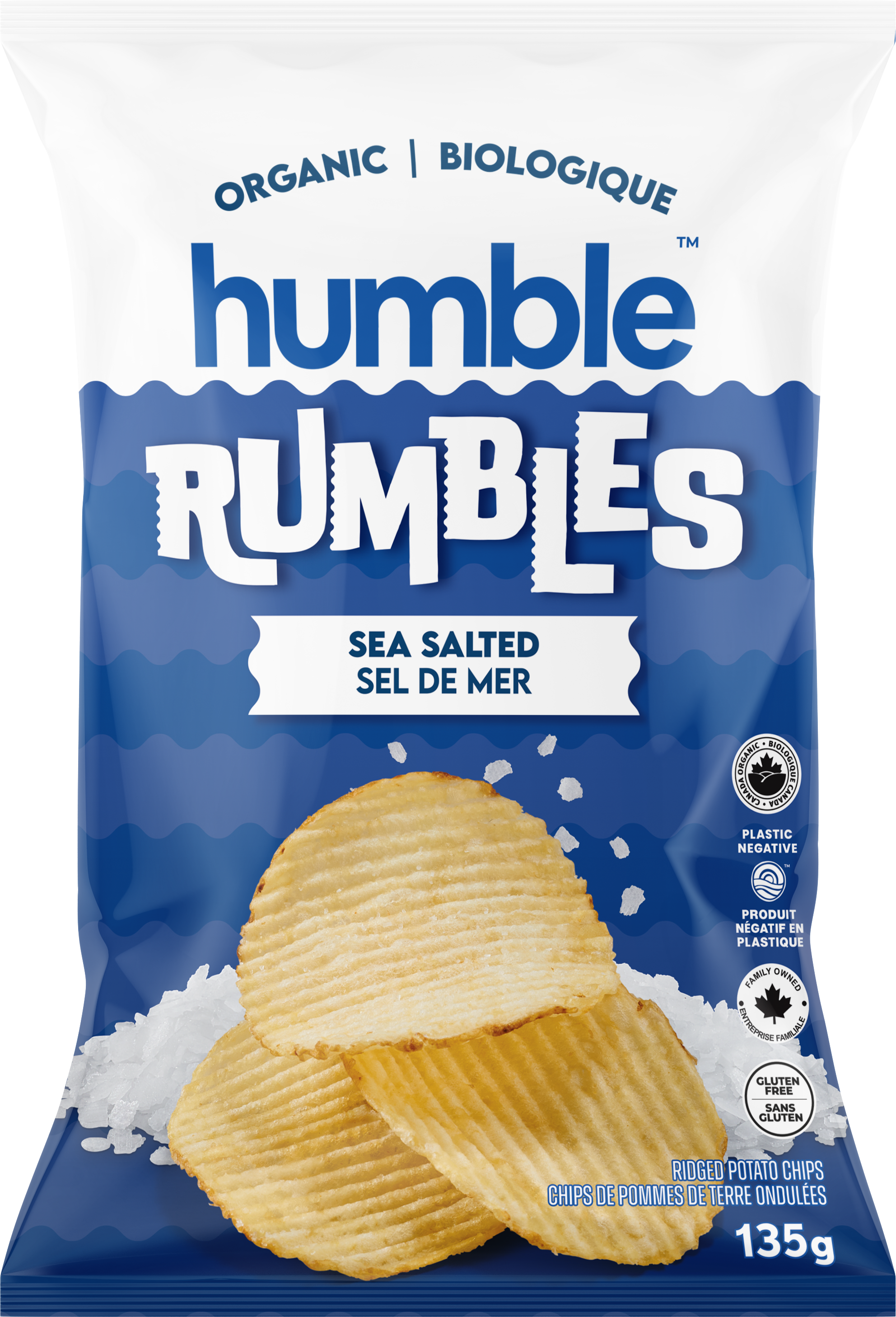 Organic Sea Salted Ridged Potato Chips