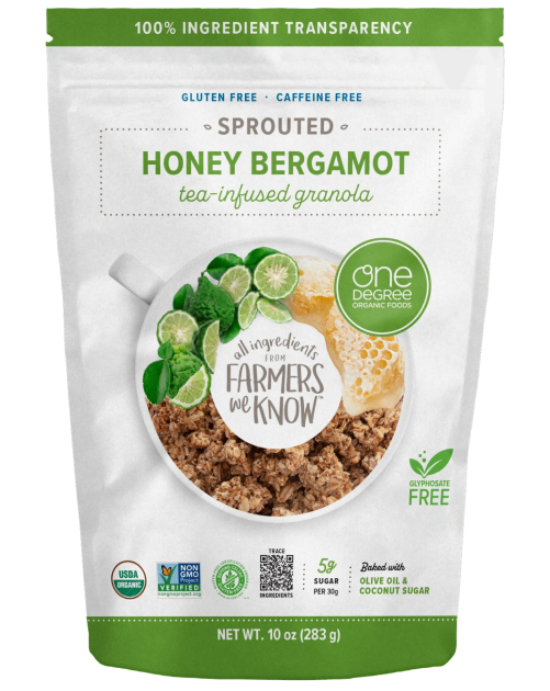 One Degree Sprouted Honey Bergamot Tea-Infused Granola