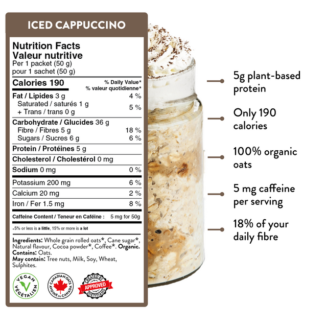 Yumi Iced Cappuccino Overnight Oats