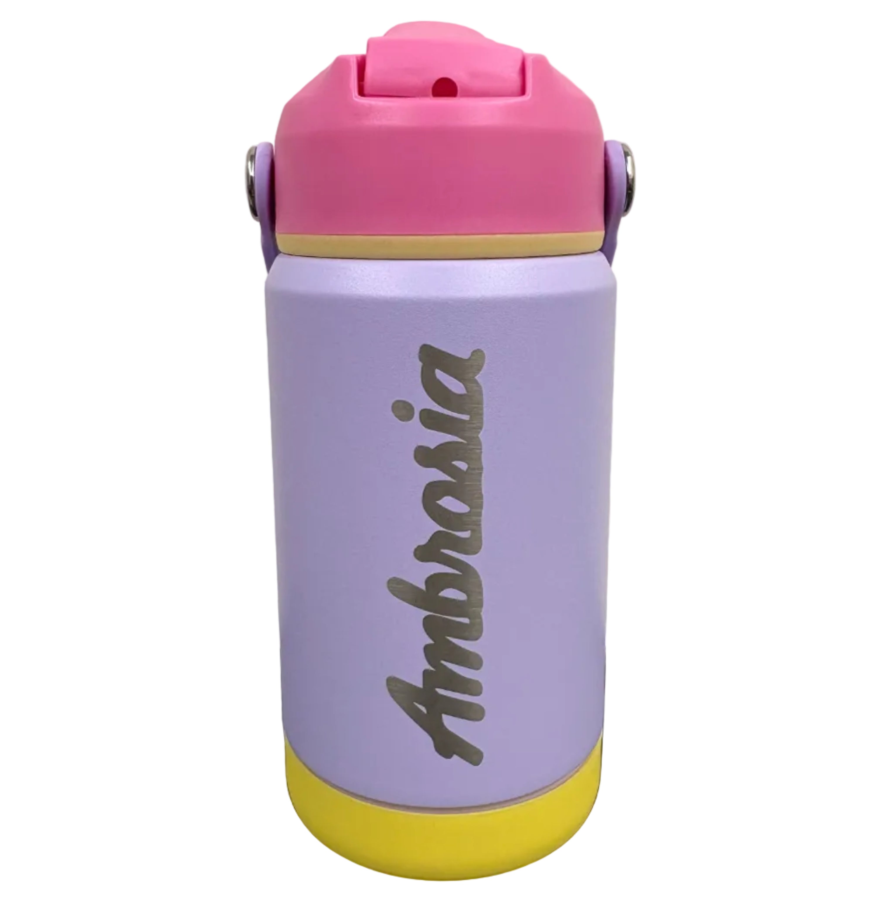 Ambrosia Pink Stainless Steel Kids Sippy Bottle