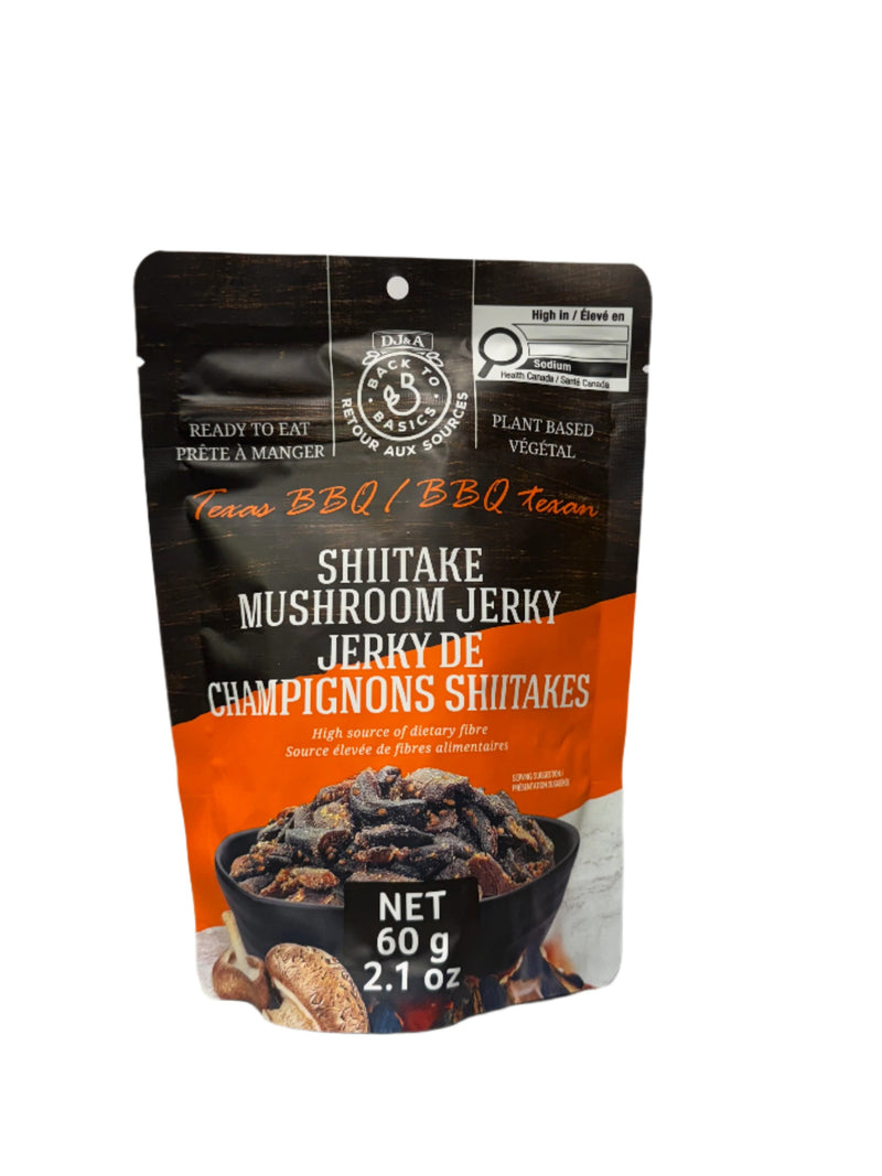 Texas BBQ Shiitake Mushroom Jerky