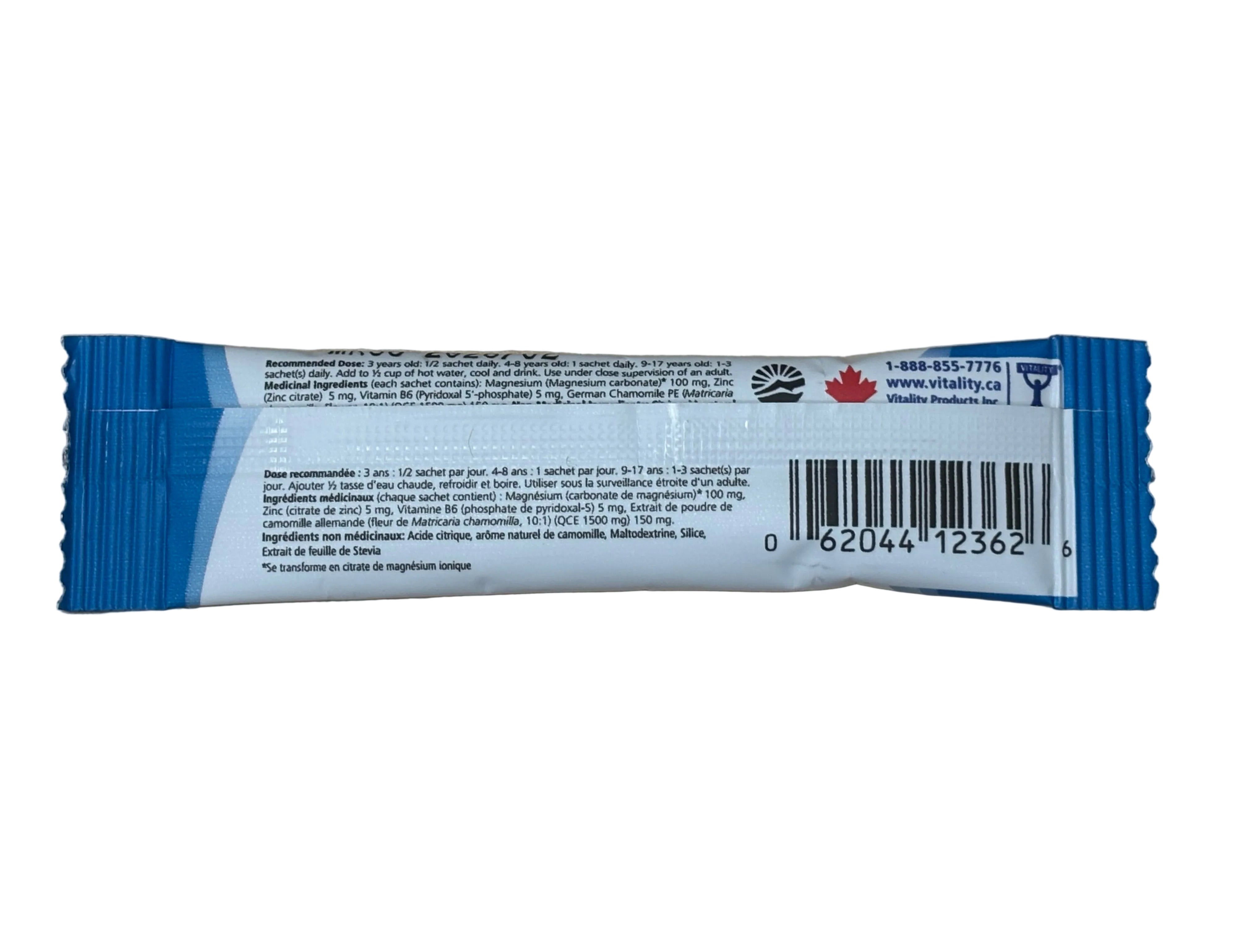 Vitality Magnesium + Chamomile Powder for Kids Sachet