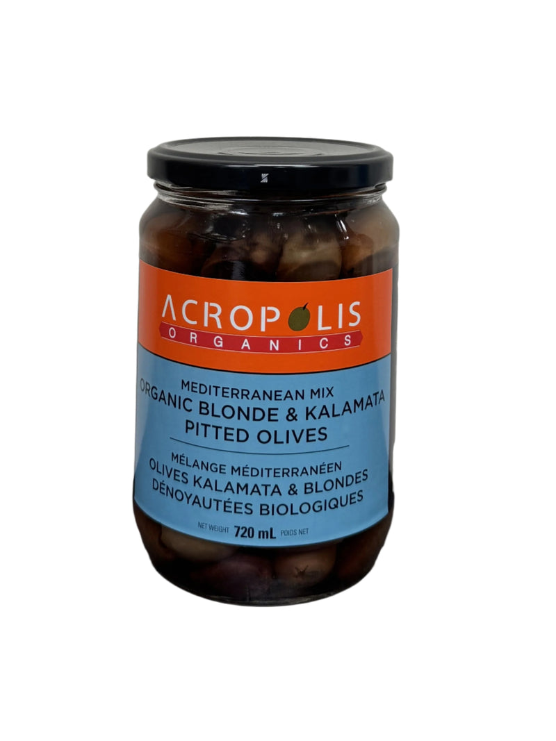 Organic Mediterranean Mix Blonde & Kalamata Pitted Olives