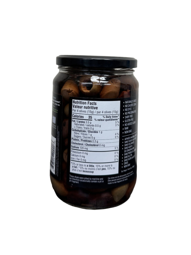 Organic Mediterranean Mix Blonde & Kalamata Pitted Olives