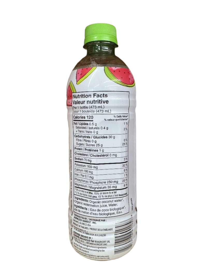 Organic Coconut Water With Watermelon