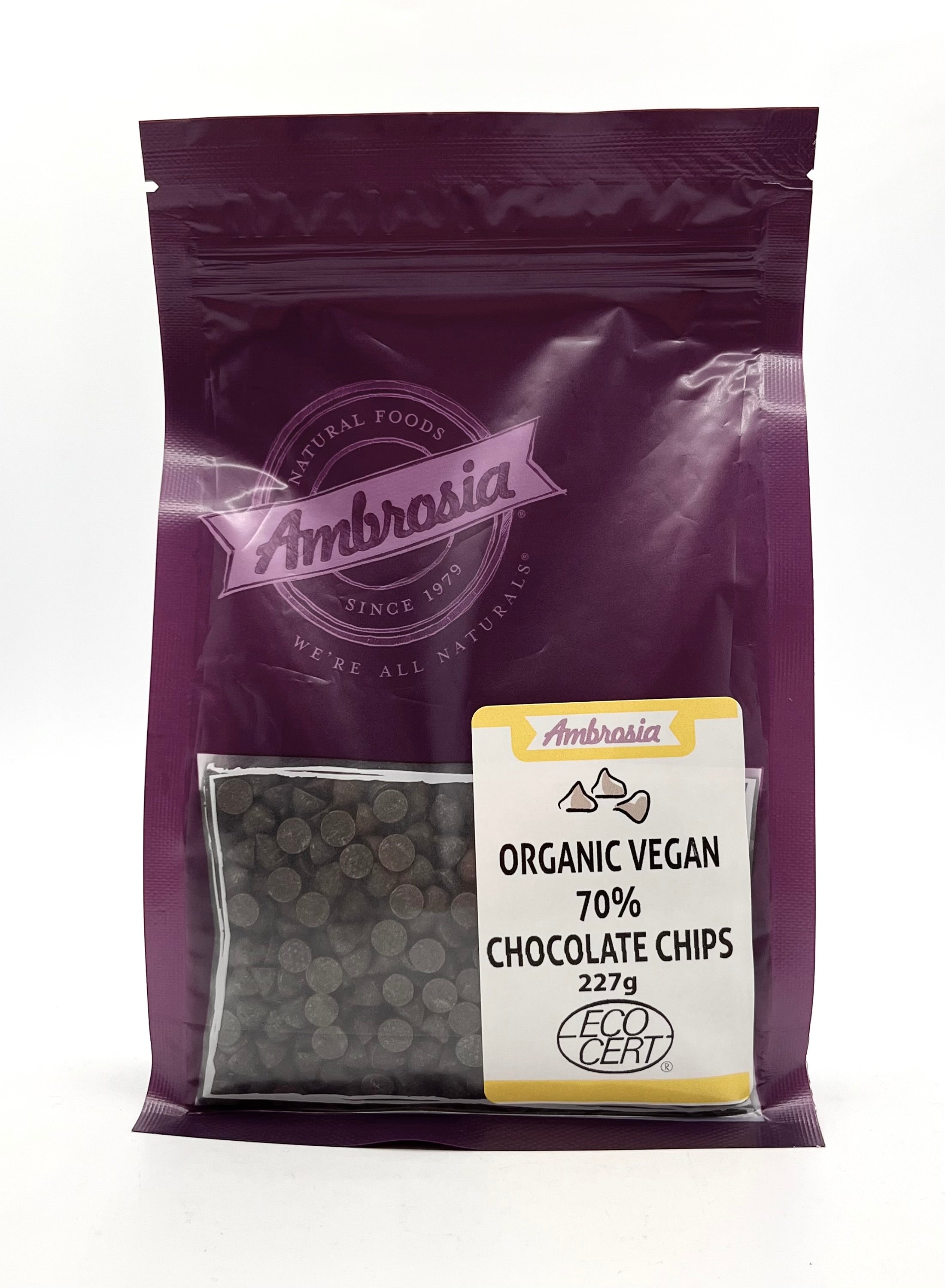 Organic Vegan 70% Chocolate Chips