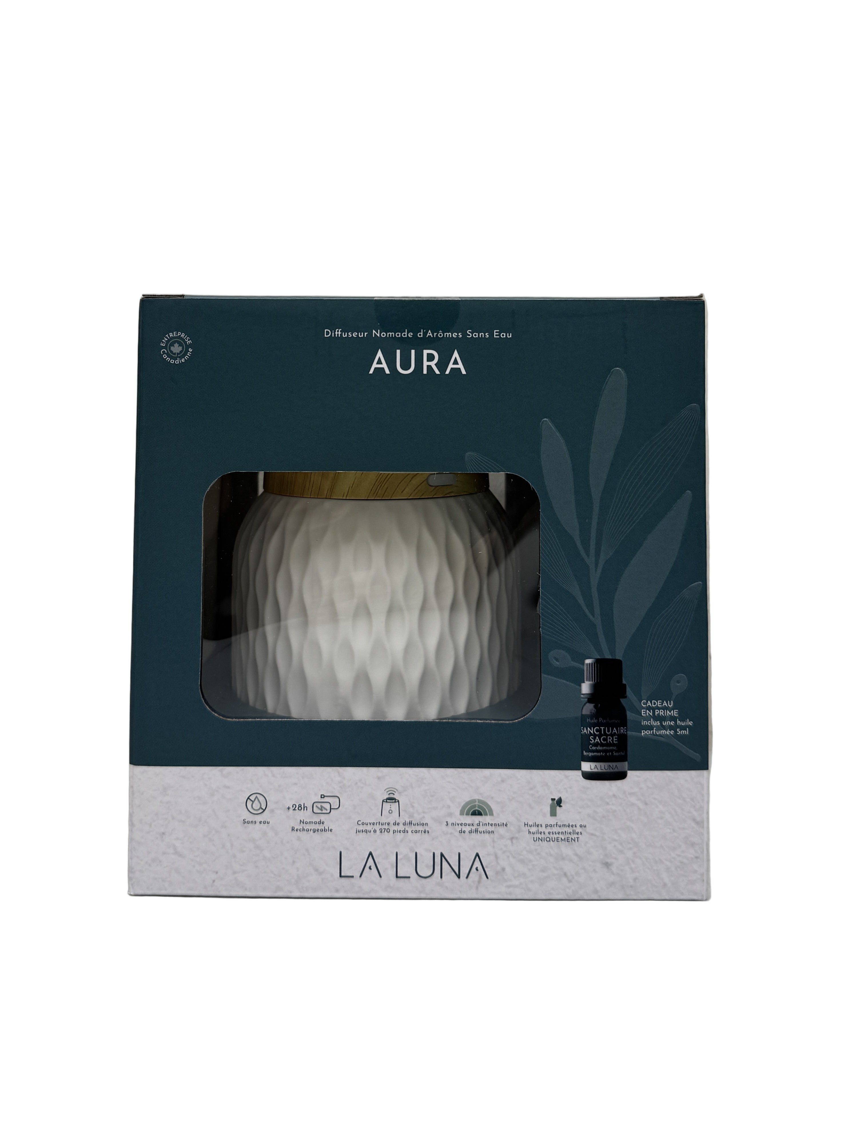La Luna Aura Waterless Portable Aroma Diffuser