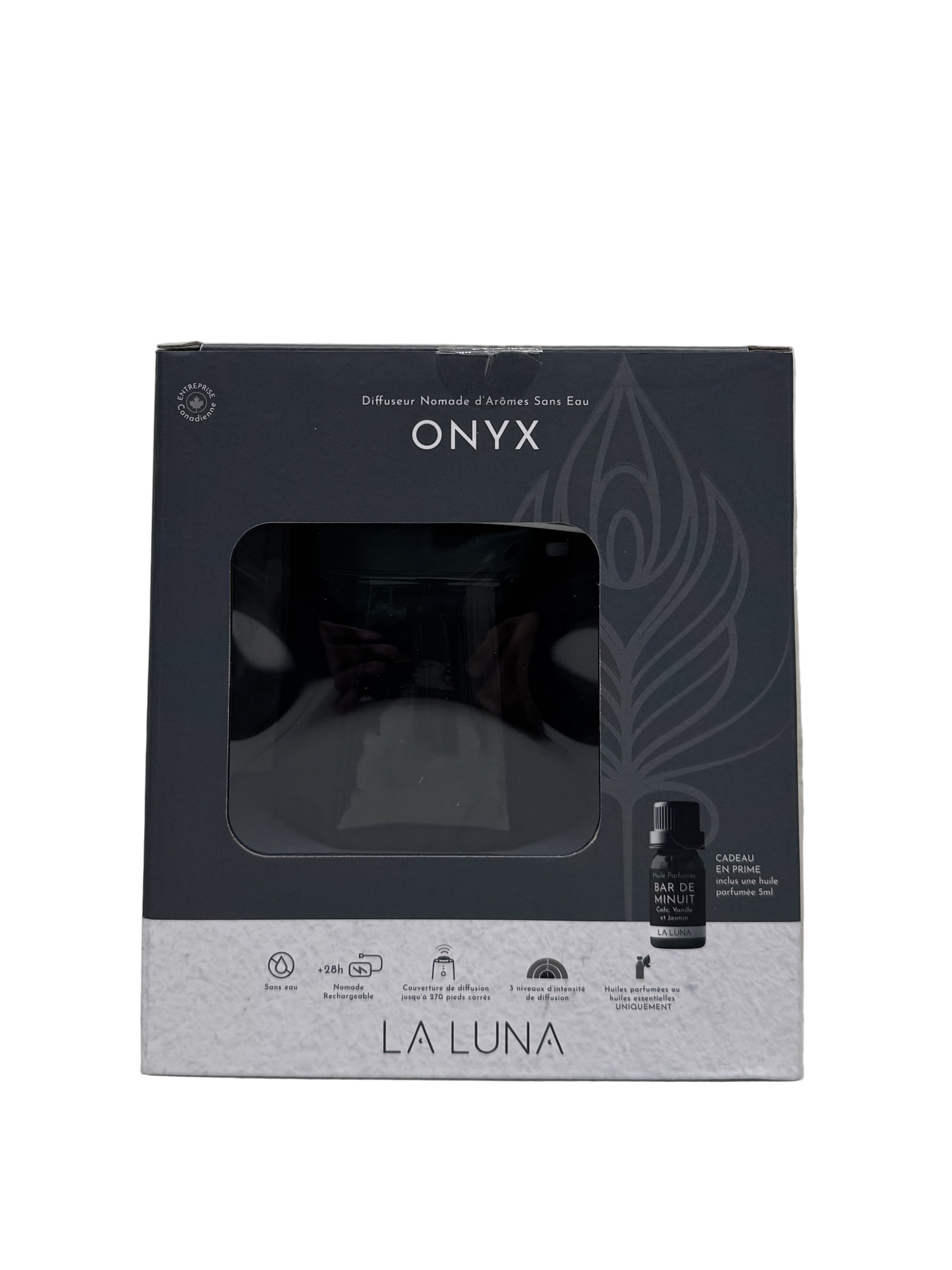 La Luna Onyx Waterless Portable Aroma Diffuser