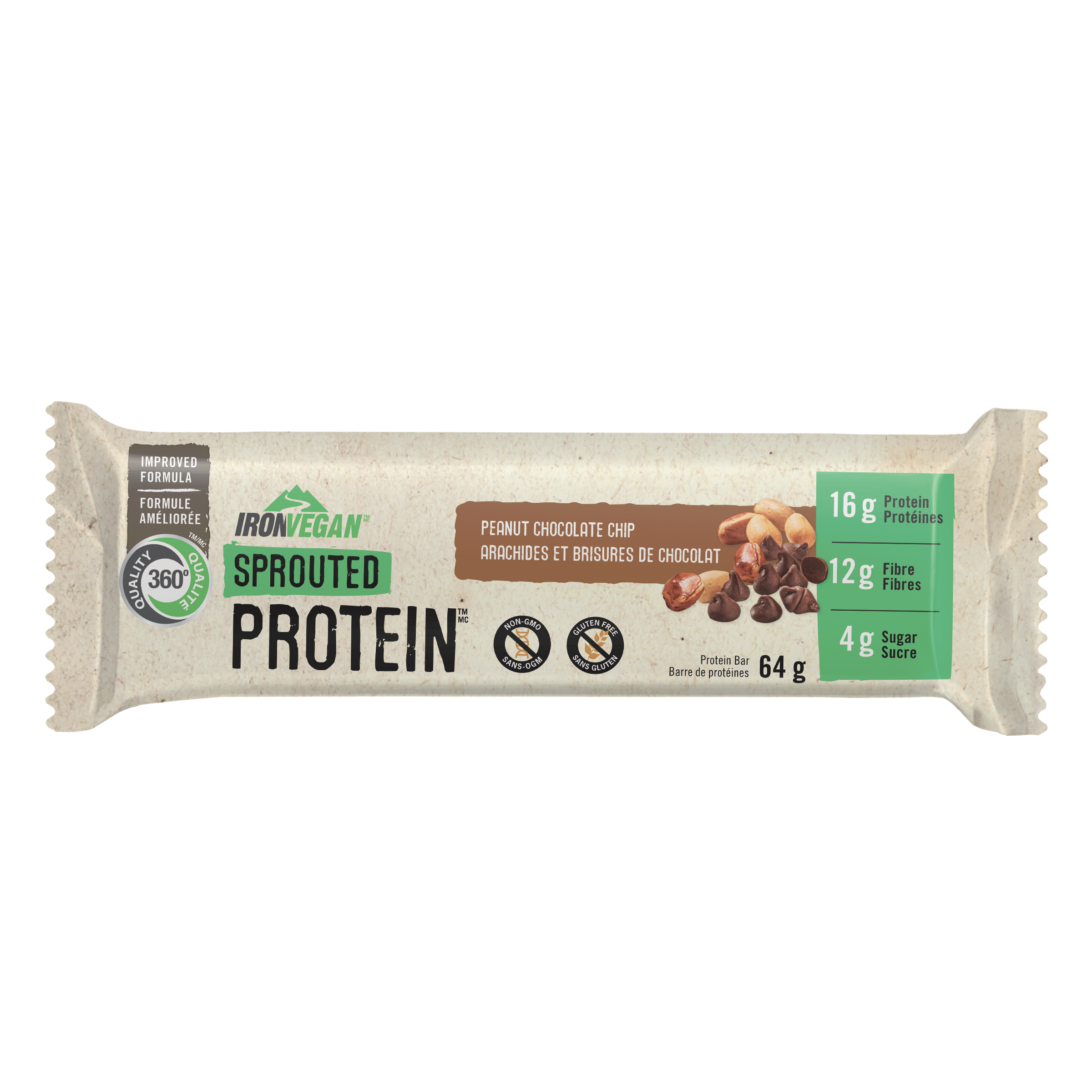 Iron Vegan Peanut Chocolate Chip Bar