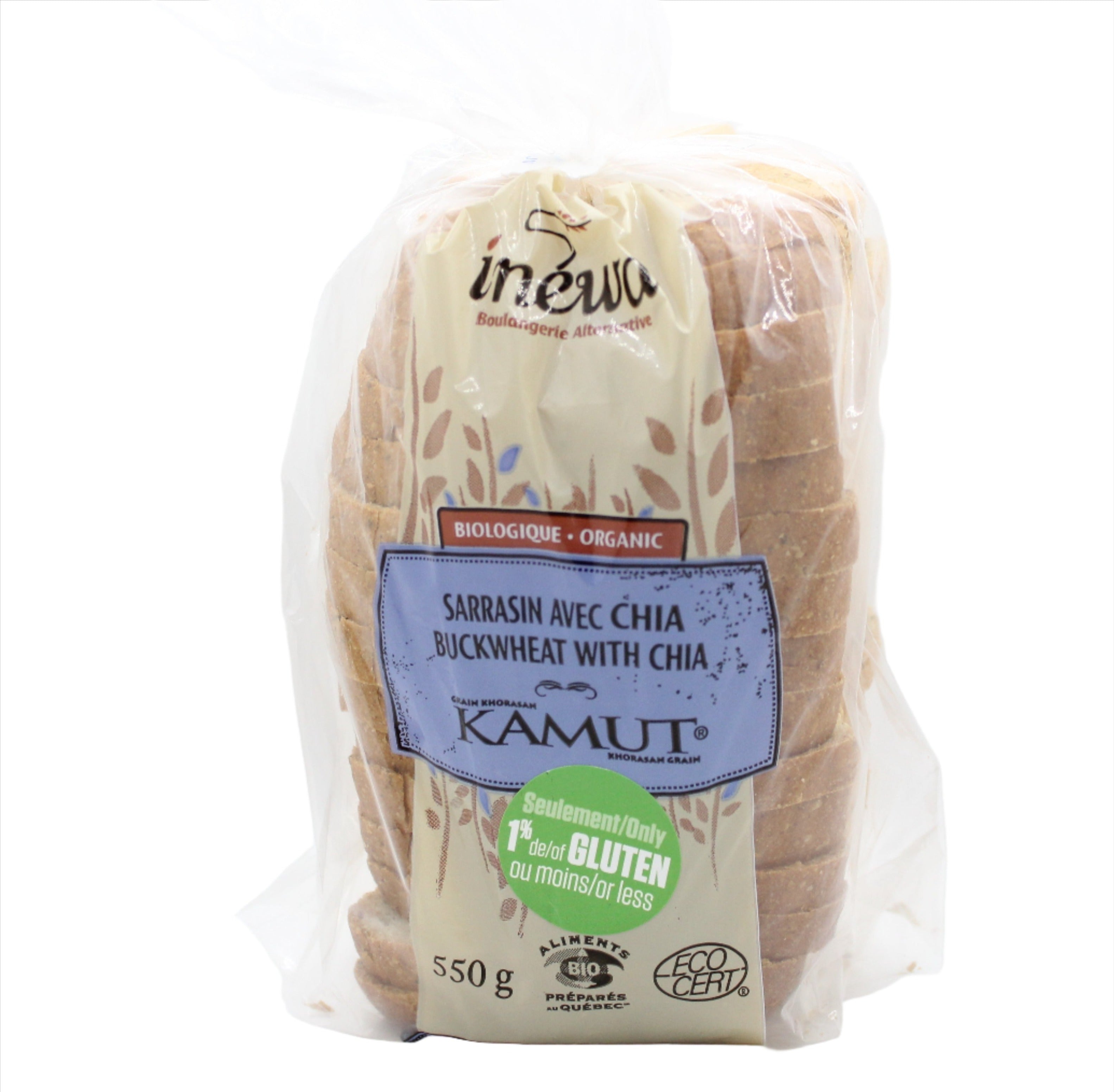Organic Buckwheat With Chia Bread