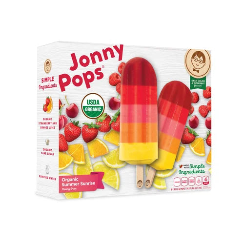 Organic Summer Sunrise Pops