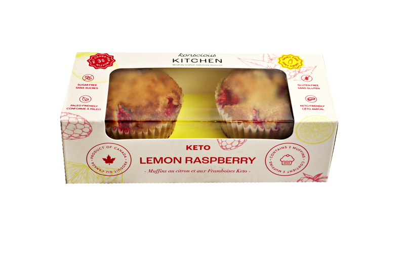 Keto Lemon Raspberry Muffins