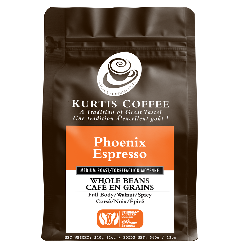 Kurtis Coffee Phoenix Espresso Medium Roast Whole Coffee Beans