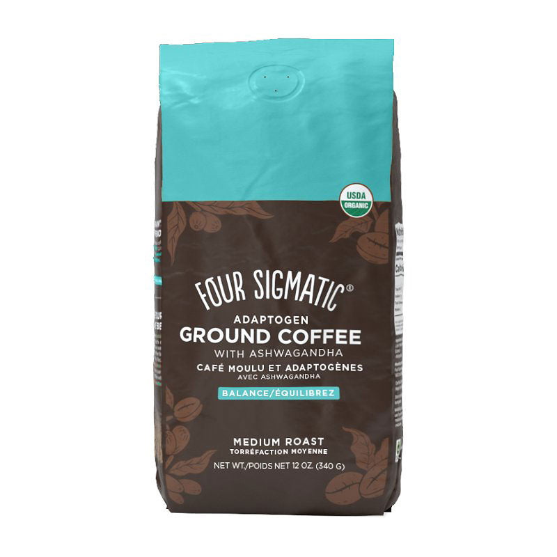 Organic Balance Medium Roast Adaptogen Ground Coffee With Ashwagandha