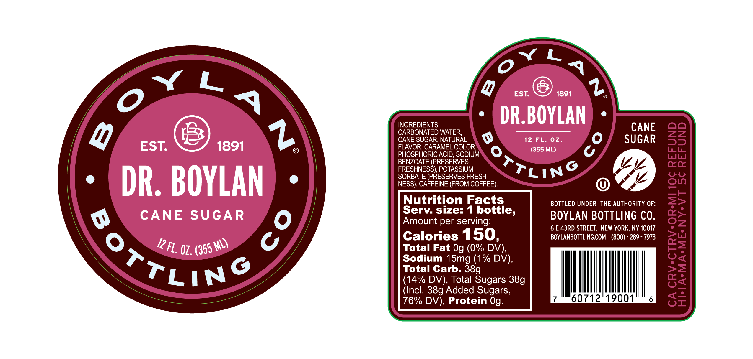 Dr. Boylan Cane Sugar Soda