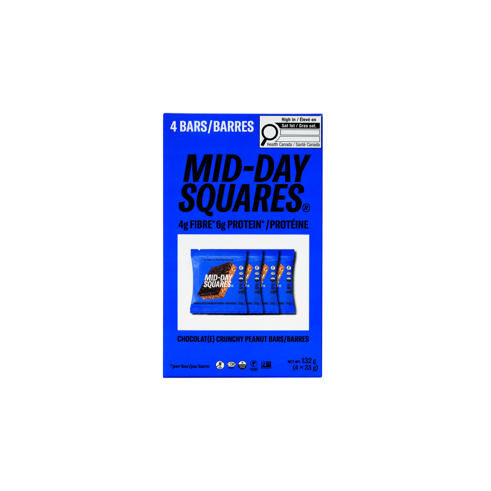 Mid Day Squares Crunchy Peanut Square 4 Pack