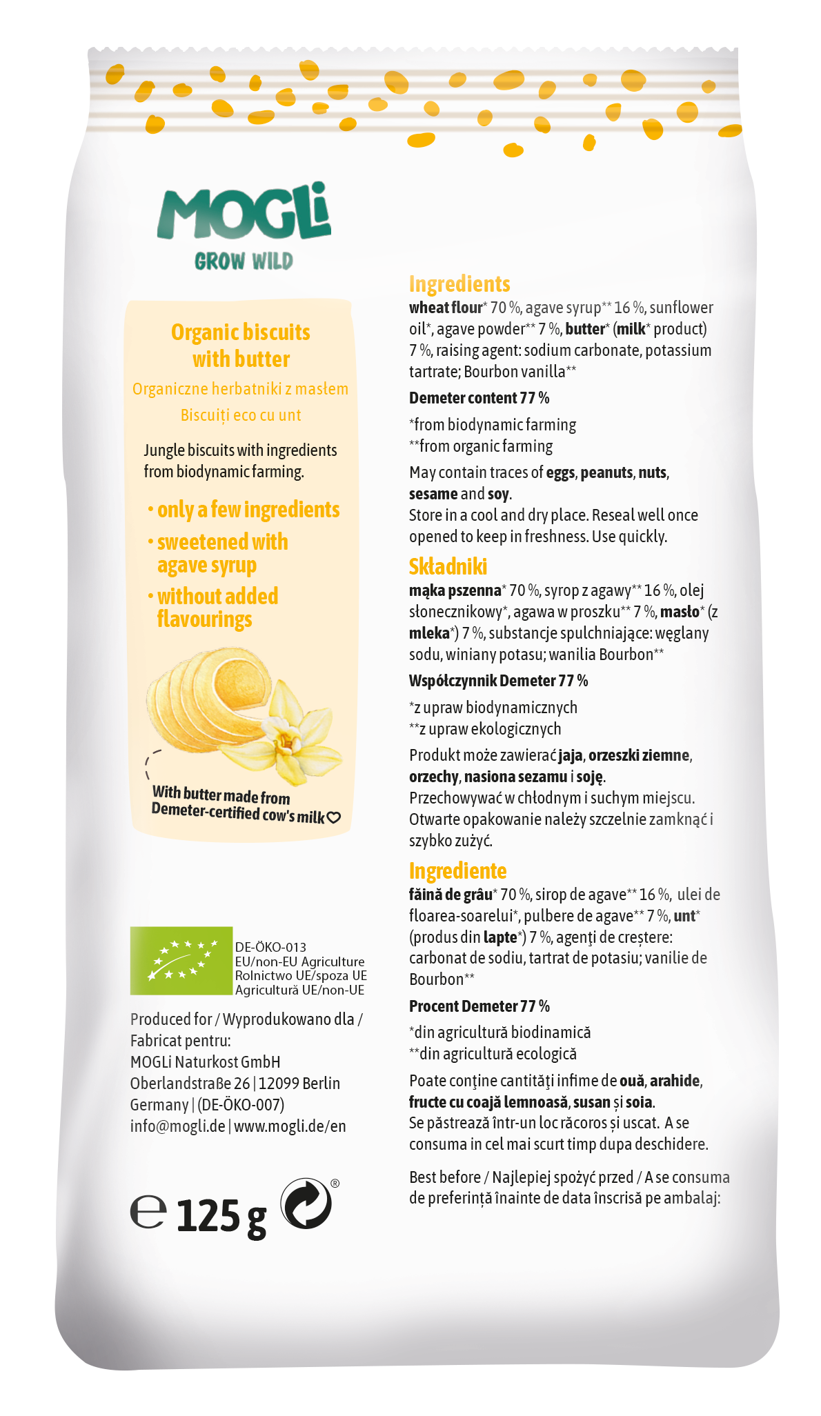 Organic Jungle Biscuits