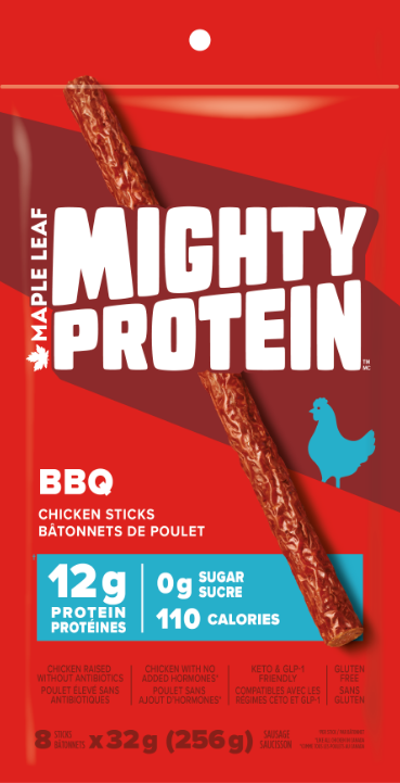 Mighty Protein BBQ Chicken Sticks