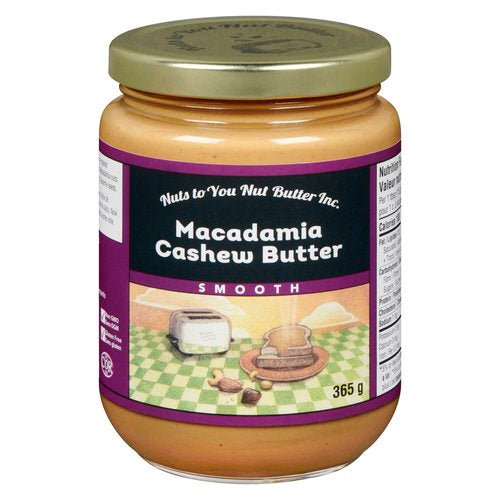 Smooth Macadamia Cashew Butter