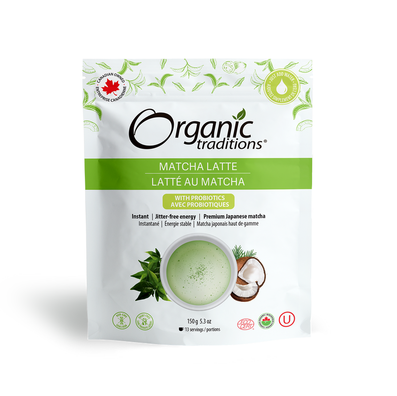 Organic Matcha Latte with Probiotics