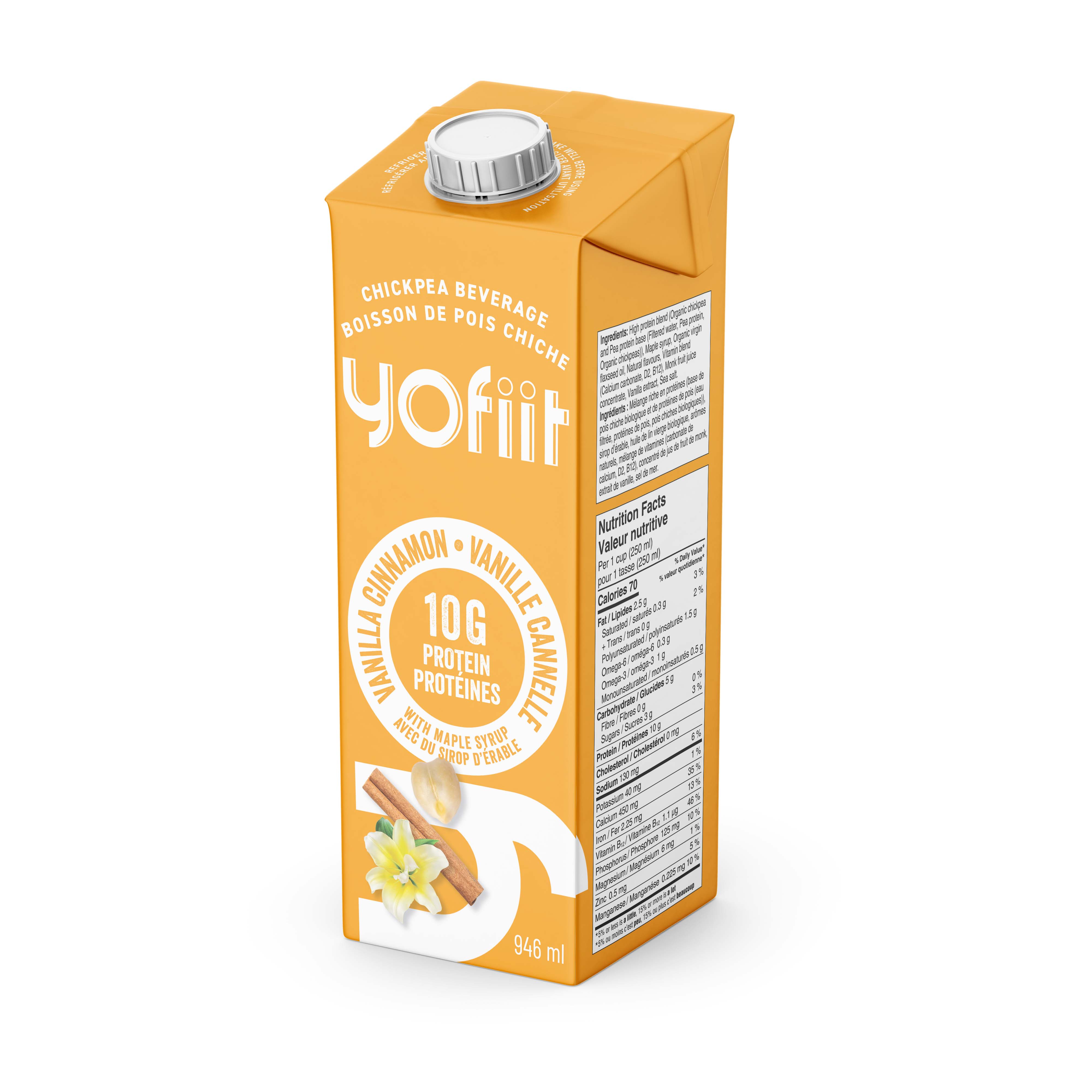 Yofiit Unsweetened Cinnamon Vanilla Chickpea