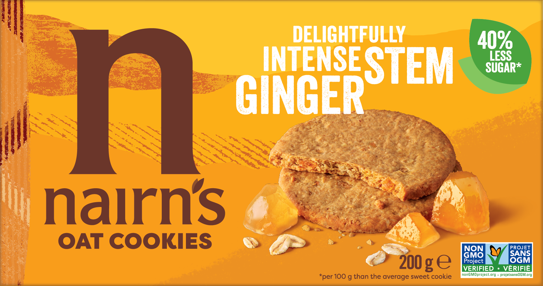 Nairns Stem Ginger Oat Cookies