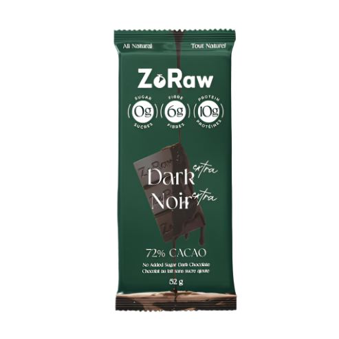 72% Extra Dark Chocolate Bar with Almond Protein