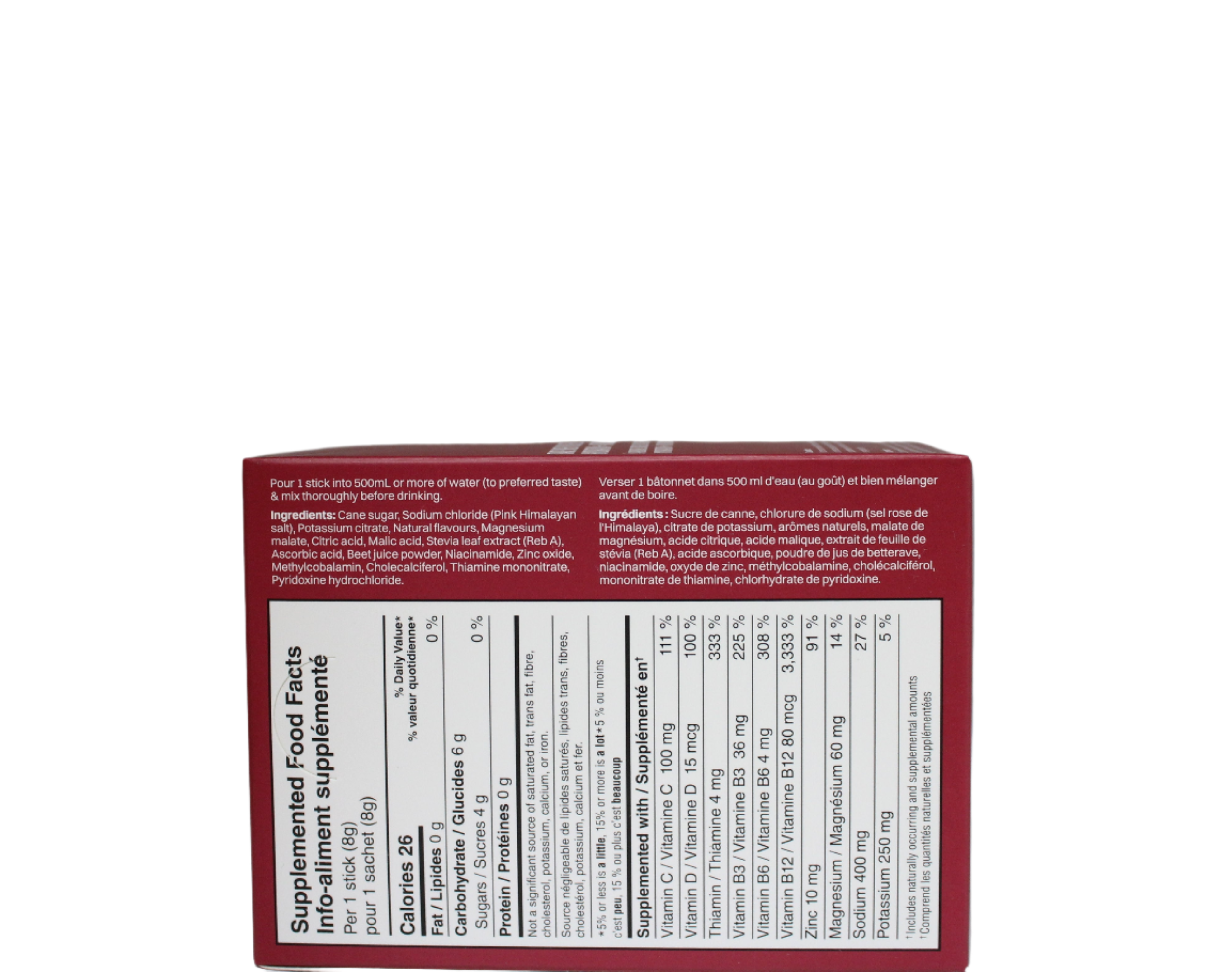 NoDaysWasted Cherry Pomegranate Electrolyte Drink Mix Box