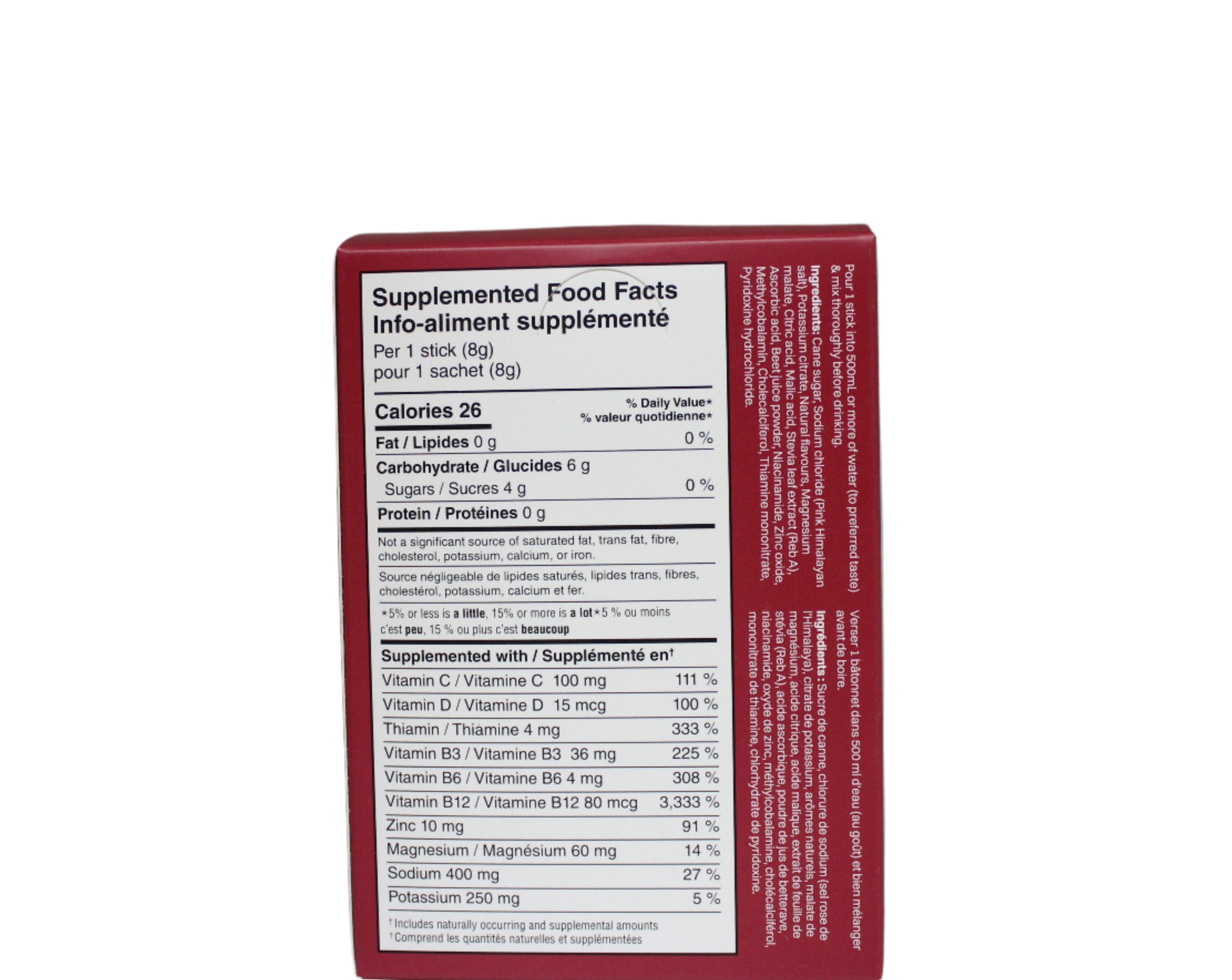 NoDaysWasted Cherry Pomegranate Electrolyte Drink Mix Box