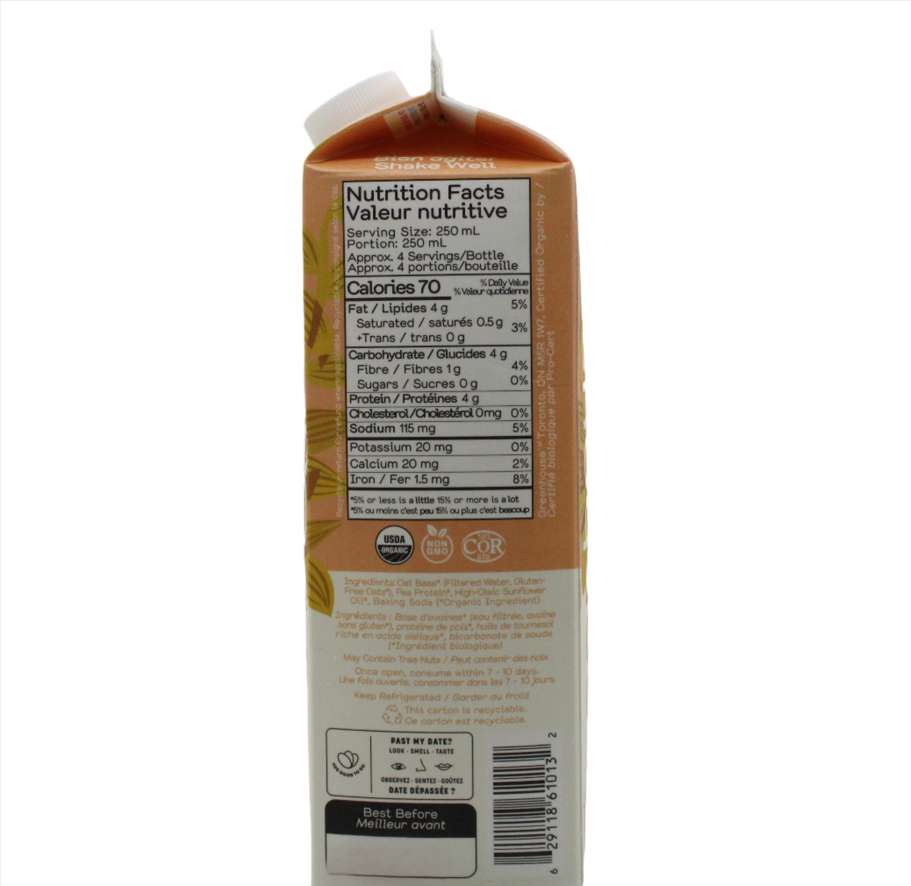 Zero Sugar Oatmilk Gable Top
