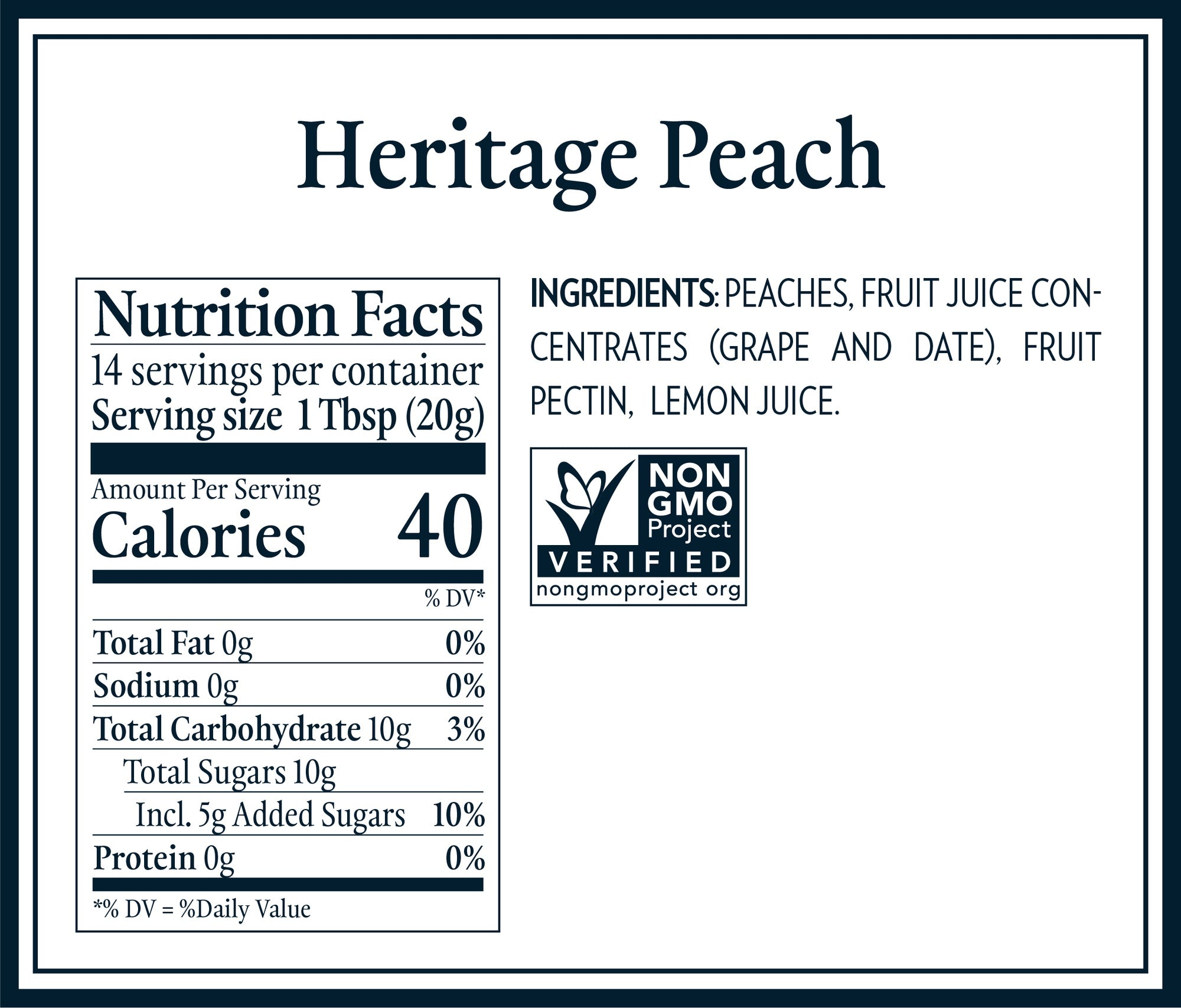 St. Dalfour Heritage Peach Fruit Spread