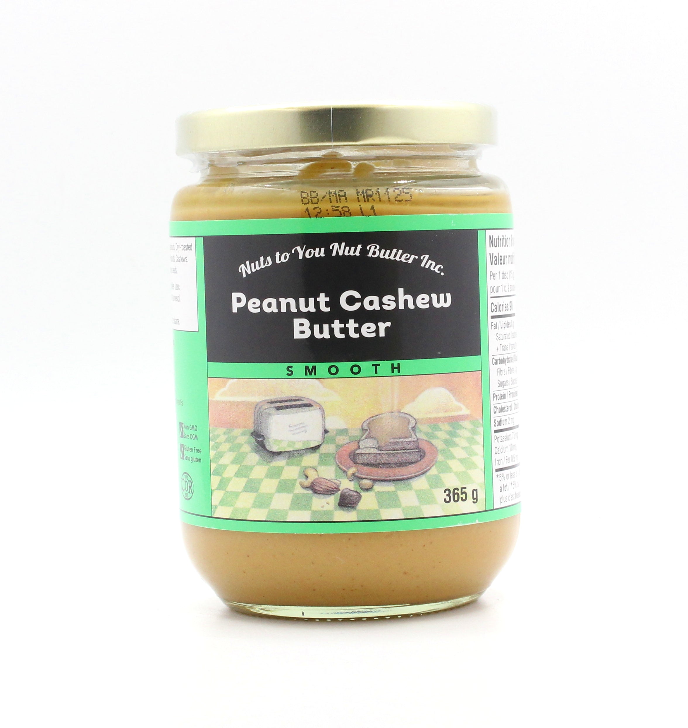 Smooth Peanut Cashew Butter