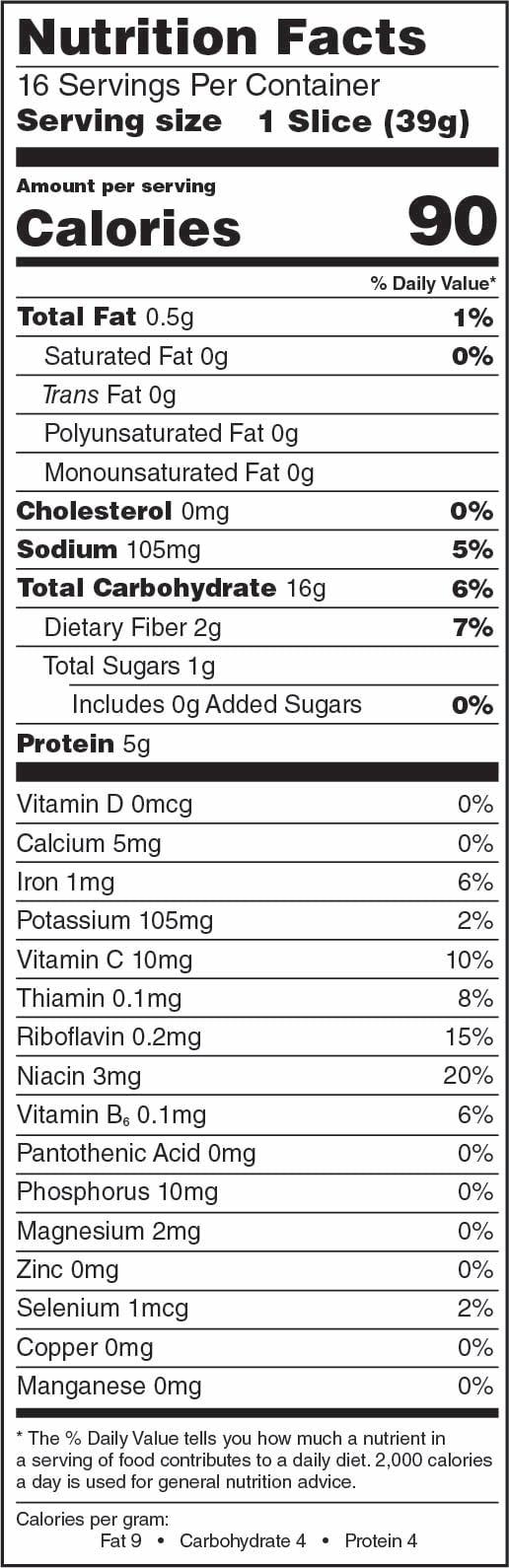 One Degree Veganic Whole Wheat Bread