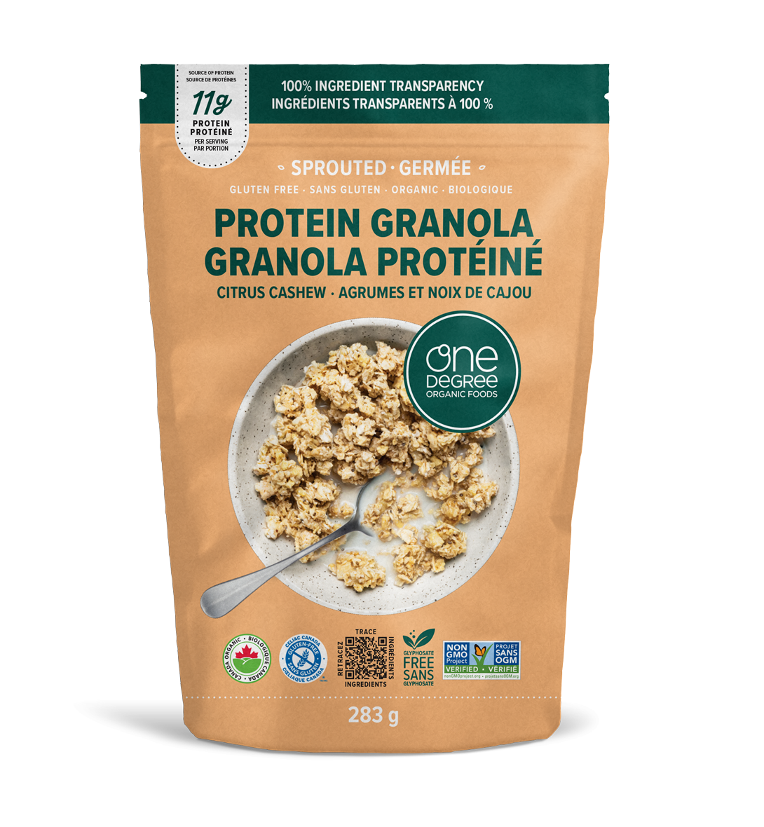 Organic Gluten-Free Citrus Cashew Protein Granola