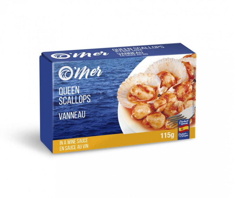 Queen Scallops in Wine Sauce