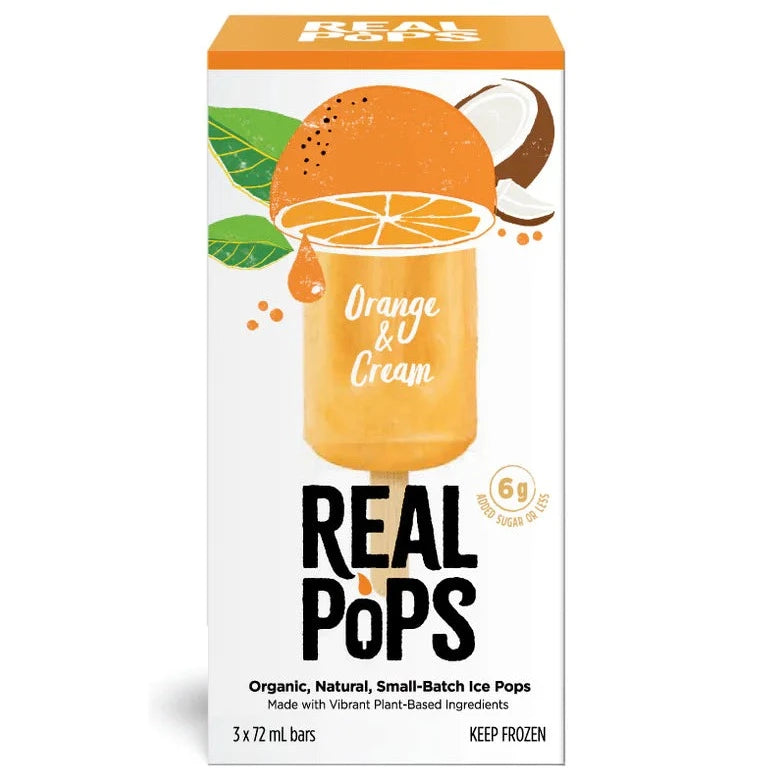 Organic Orange & Cream Ice Pops