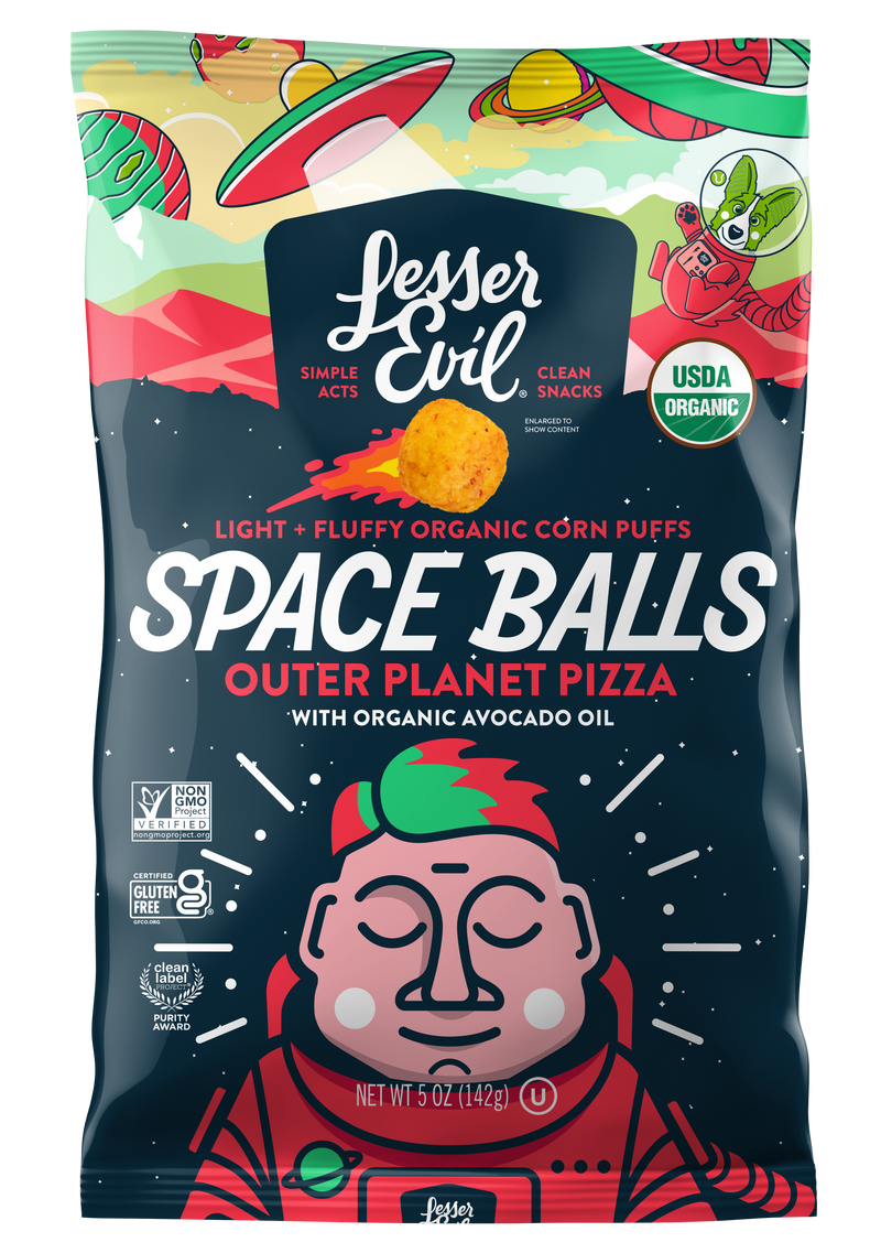 Organic Outer Planet Pizza Space Balls