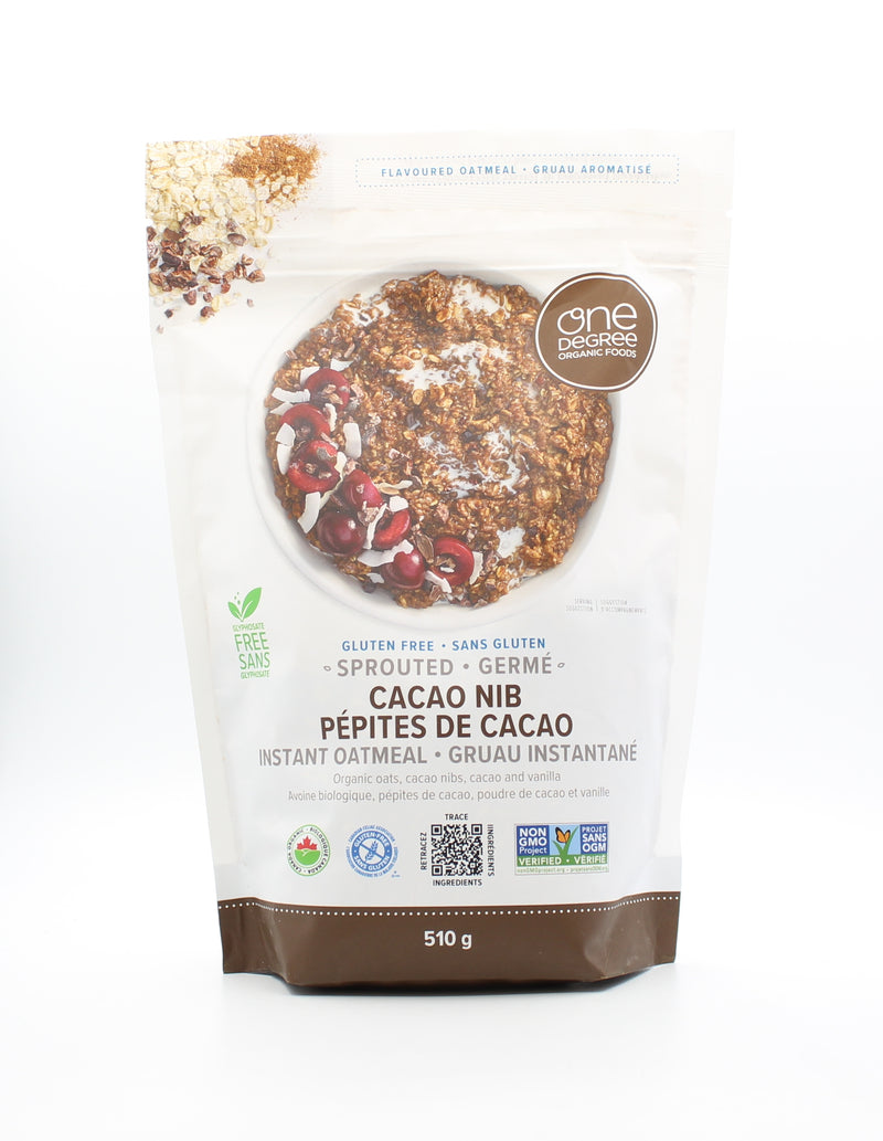 Sprouted Cacao Nib Instant Oatmeal