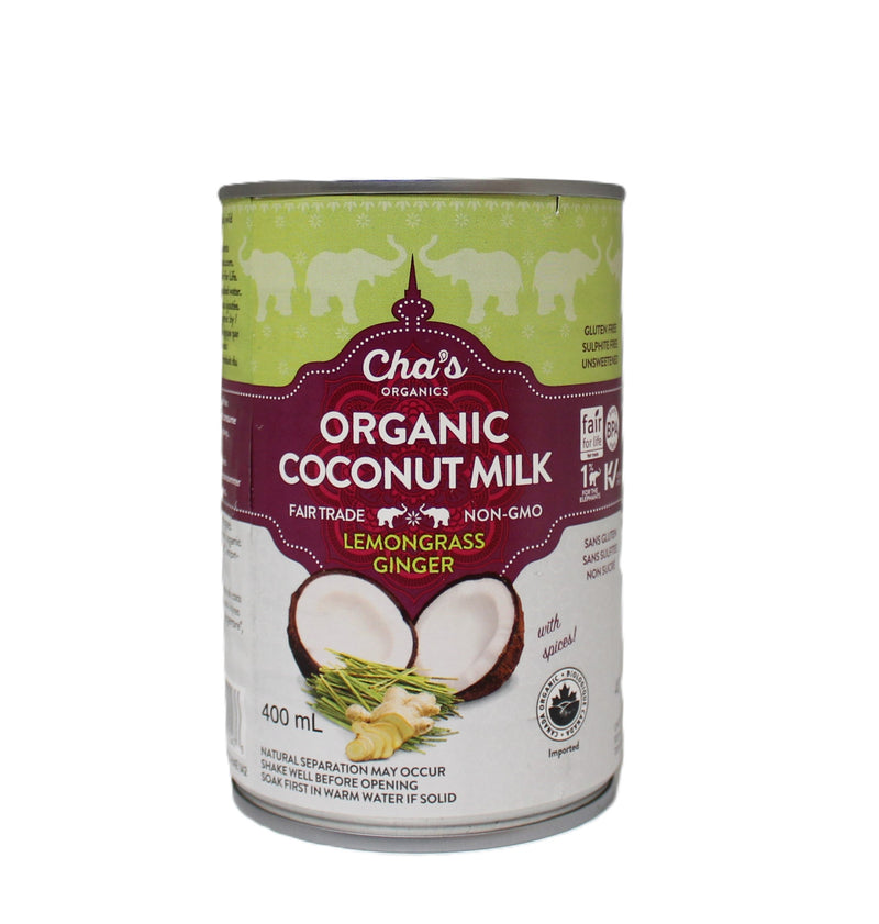 Organic Lemongrass Ginger Spiced Coconut Milk