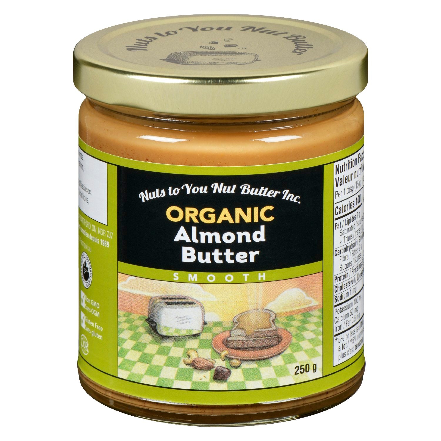 Nuts To You Organic Smooth Almond Butter