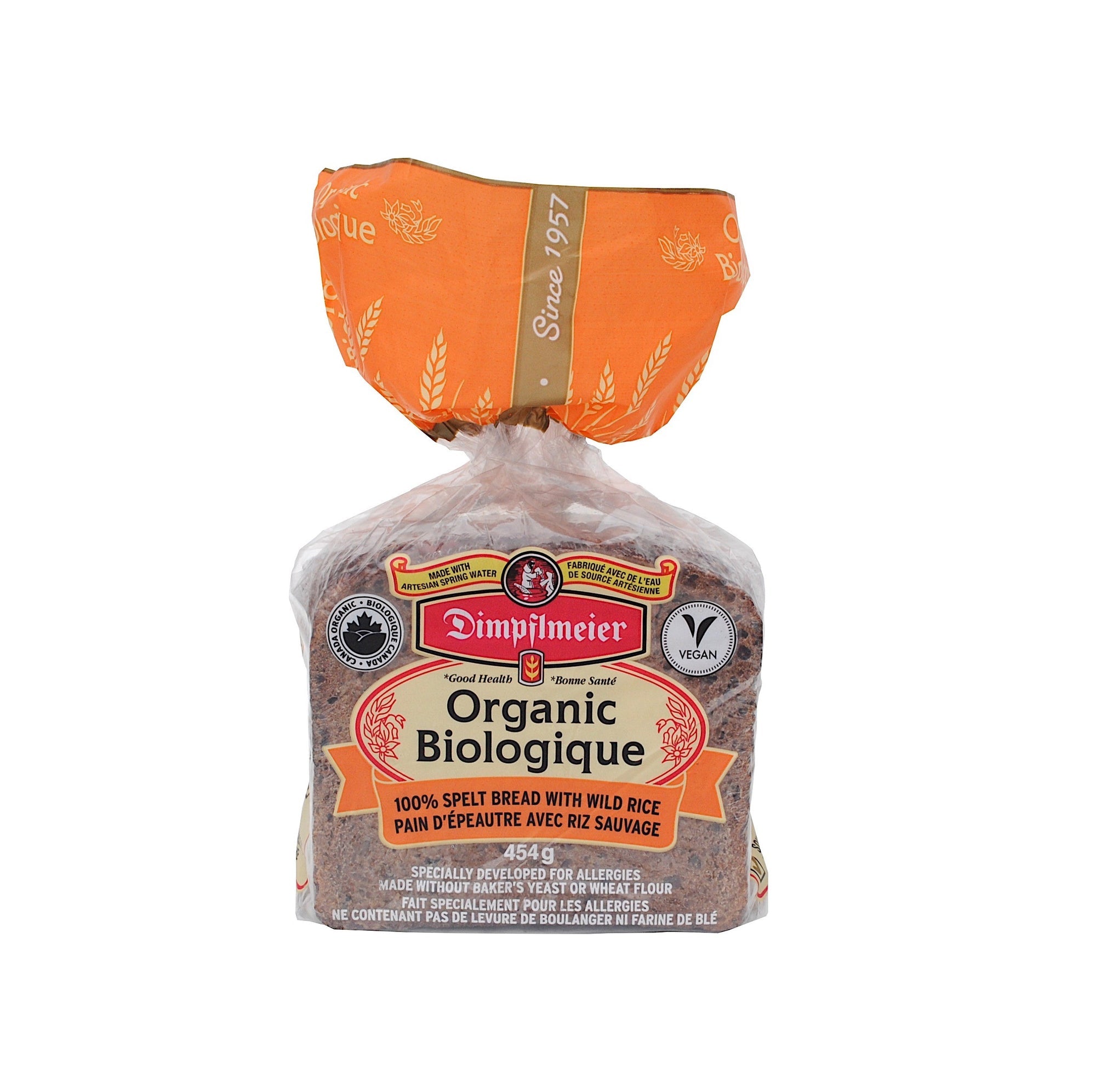 Organic Spelt Bread with Wild Rice