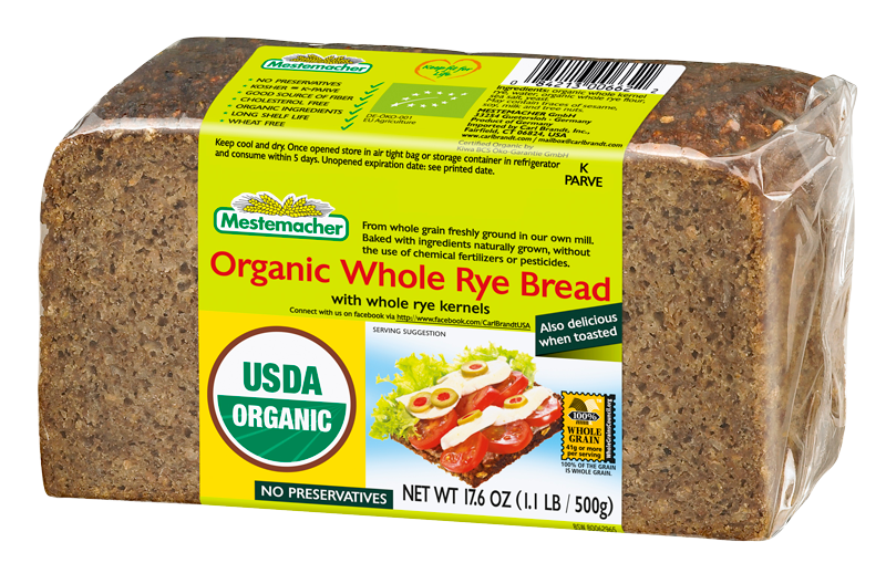 Organic Whole Rye Bread