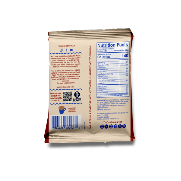Stroop Club Dutch Apple Pie Caramel Stroopwafels