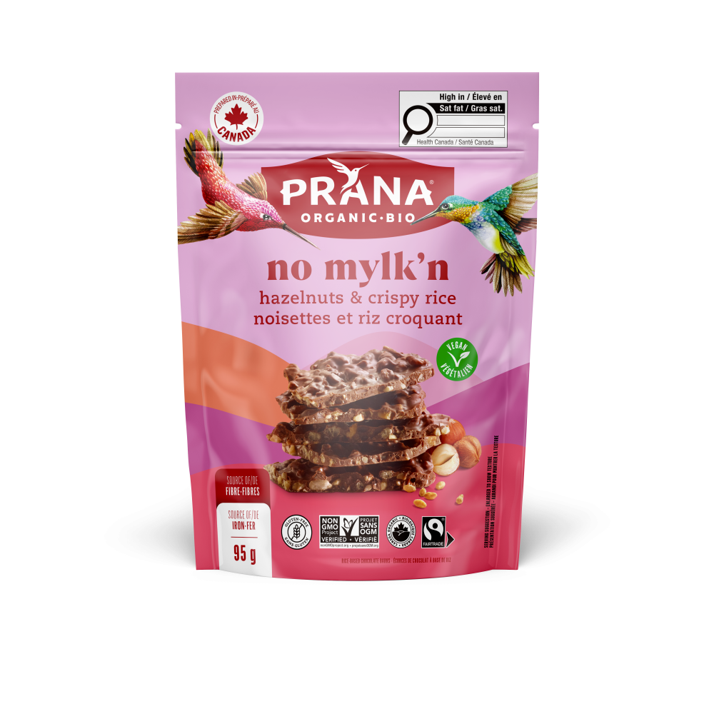 Prana No Mylk'n Chocolaty Bark Hazelnuts & Crispy Rice