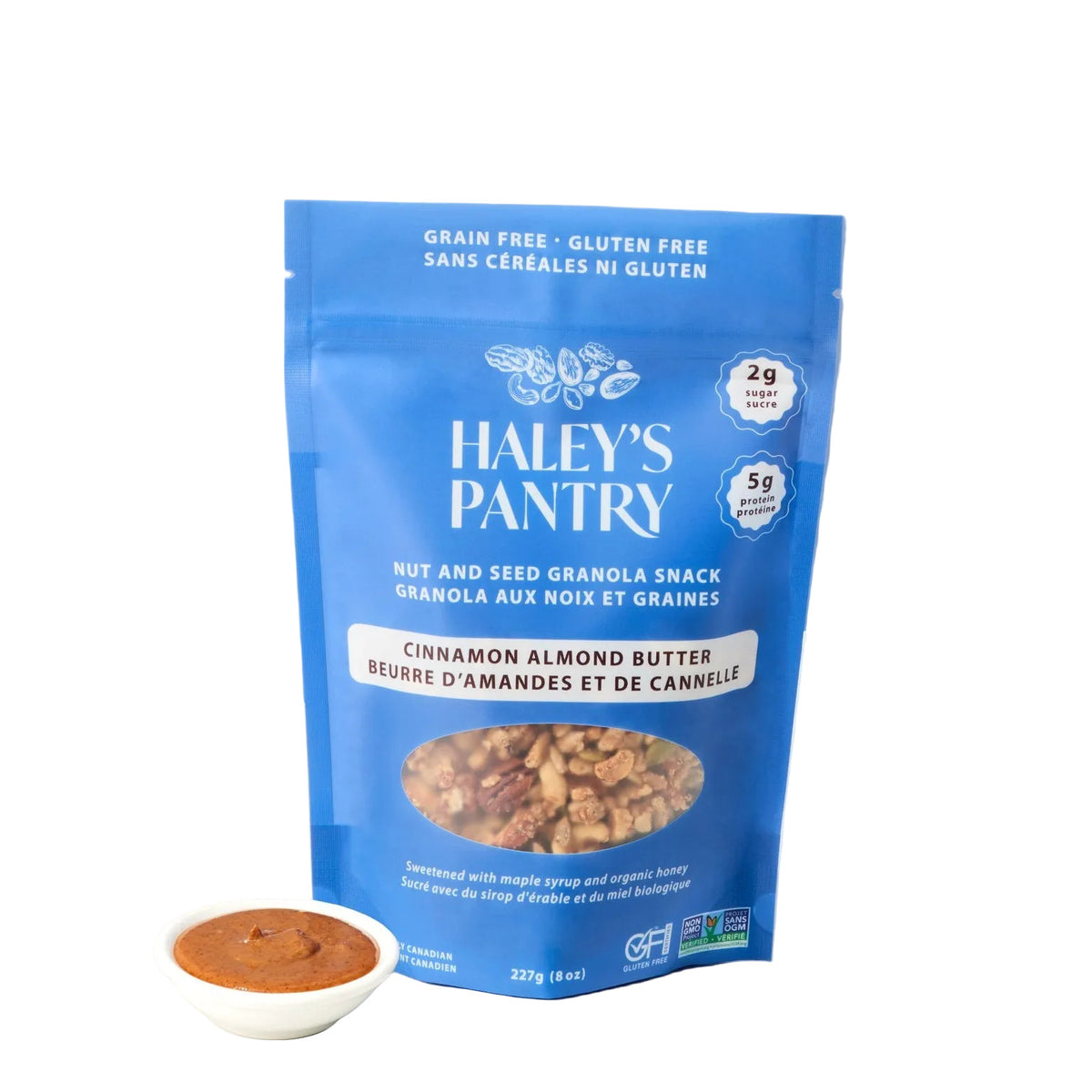 Haley's Pantry Grain-Free Cinnamon Almond Butter Nut and Seed Granola Snack