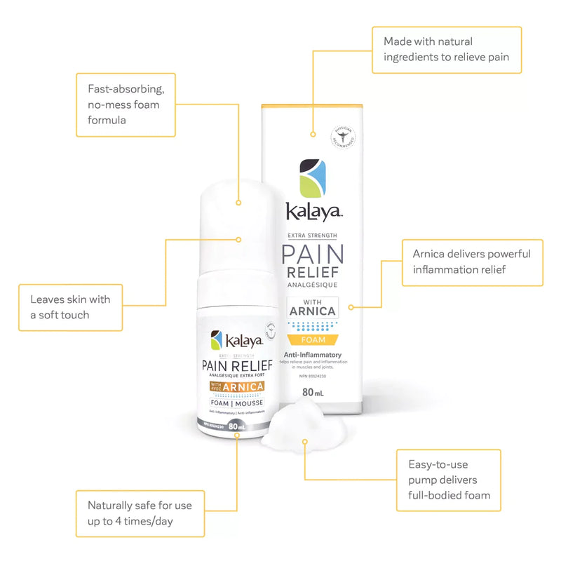 Extra Strength Pain Relief Foam With Arnica
