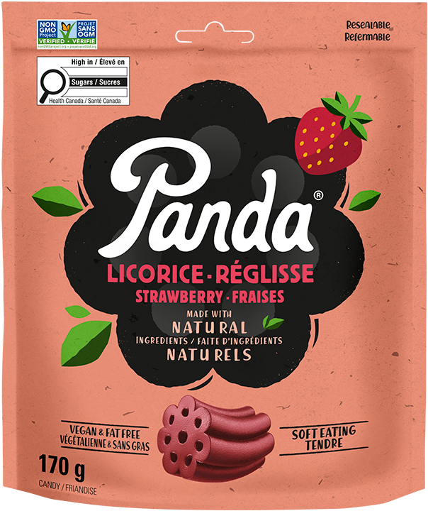 Panda Natural Strawberry Licorice