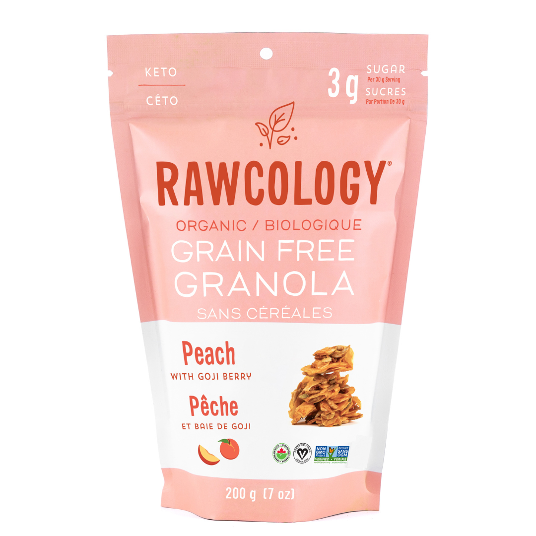 Rawcology Organic Peach Grain Free Granola