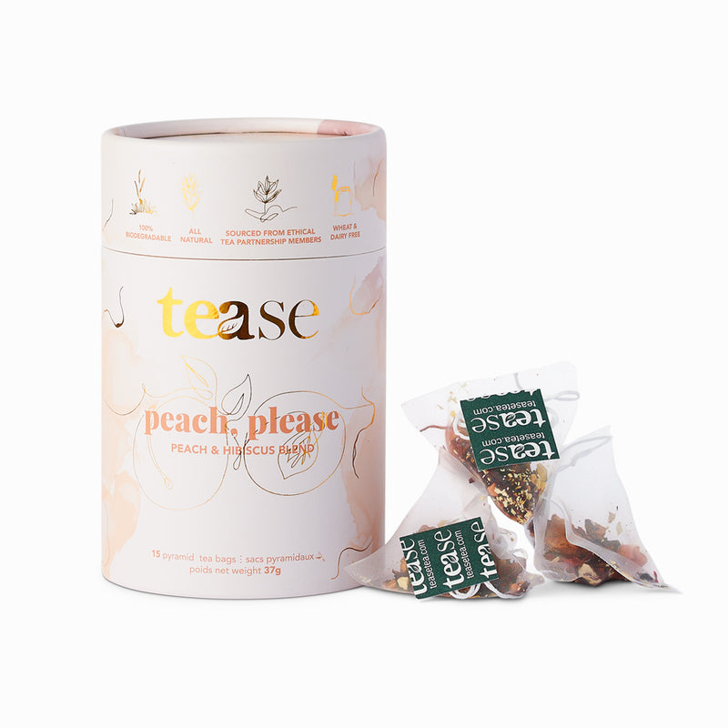 Peach, Please Peach + Hibiscus Herbal Tea