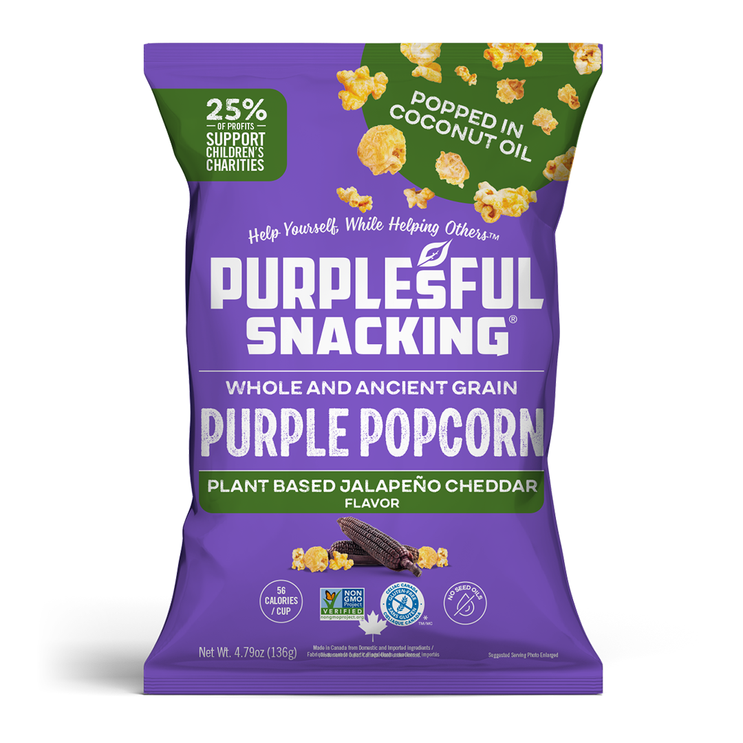 Jalapeno Cheddar Plant Based Purple Kernel Popcorn